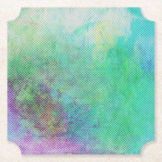 Dreamy Rainbow Gradient Abstract Design 1270 Kartonnen Onderzetters (Voorkant)