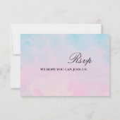 Dreamy Rainbow Unicorn watercolor Rsvp  (Dos)