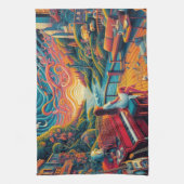 Dreamy Riverfront Harmony Theedoek (Verticaal)