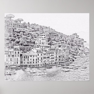 Dreamy Romantic Portofino, affiche Italie