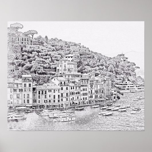 Dreamy Romantic Portofino, affiche Italie (Devant)