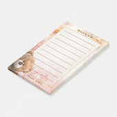 Dreamy Romantic Wish List Bear Post-it Notes (Incliné)