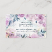 Dreamy Rose Floral Carte de visite (Dos)