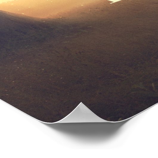 Dreamy Rustic Tree Lights Affiche de bienvenue Mar (Coin)