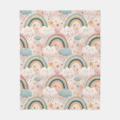 Dreamy Sky Blanket Pastel Gift for Baby Love Fleece Deken (Voorkant)