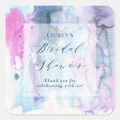Dreamy Spring Bridal Shower Favor Label Stickers (Devant)