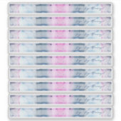 Dreamy Spring Bridal Shower Straw Flag Stickers (Devant)