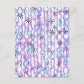 Dreamy Starburst Waves Pattern Briefkaart (Voorkant)