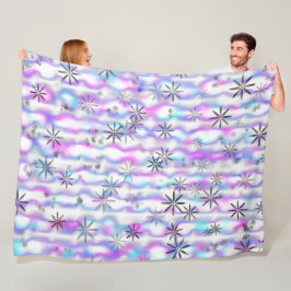 Dreamy Starburst Waves Pattern Fleece Deken