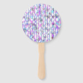 Dreamy Starburst Waves Pattern Handwaaier (Achterkant)