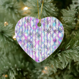 Dreamy Starburst Waves Pattern Keramisch Ornament