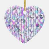Dreamy Starburst Waves Pattern Keramisch Ornament (Voorkant)