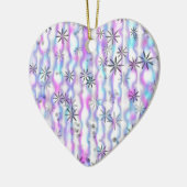 Dreamy Starburst Waves Pattern Keramisch Ornament (Links)