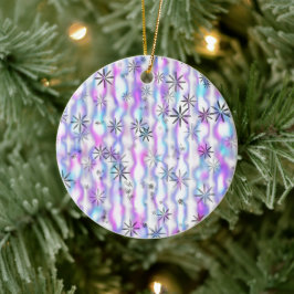Dreamy Starburst Waves Pattern Keramisch Ornament