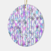 Dreamy Starburst Waves Pattern Keramisch Ornament (Links)