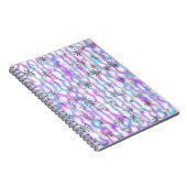 Dreamy Starburst Waves Pattern Notitieboek (Rechterzijde)