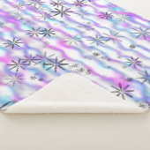 Dreamy Starburst Waves Pattern Sherpa Deken (3/4)