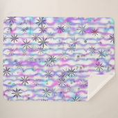 Dreamy Starburst Waves Pattern Sherpa Deken (Voorkant (horizontaal))