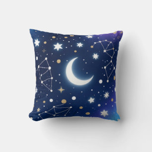 Dreamy Starry Night Sky Thaillow Oreiller - Célest