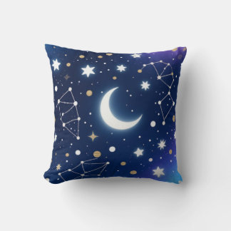 Dreamy Starry Night Sky Thaillow Oreiller - Célest