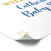 Dreamy Stars Elephant Boy Baby shower Affiche de b (Coin)