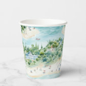 Dreamy Summer Seaside Feestdagen - Papieren beker (Achterkant)