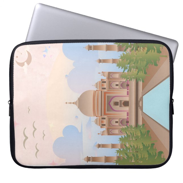 Dreamy Taj Mahal Laptop Sleeve (Voorkant)