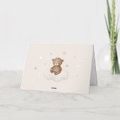 Dreamy Teddy Bear & Hot Air Balloon Carte de remer (Dos)