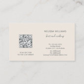 Dreamy Transparent Flowers Logo Visitekaartje (Achterkant)