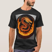 "Dreamy Watercolor Dragon T-Shirt Design" (Devant)