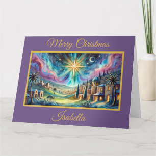 Dreamy Watercolor Star de la carte de Noël de Beth