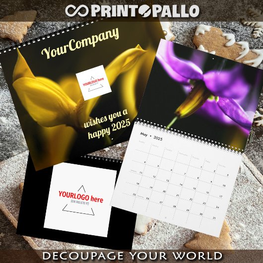 Dreamy whimsical flowers 2026 custom calendar kalender