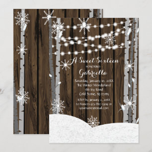 Dreamy Woodland Forest Sweet16 Invitation d'annive
