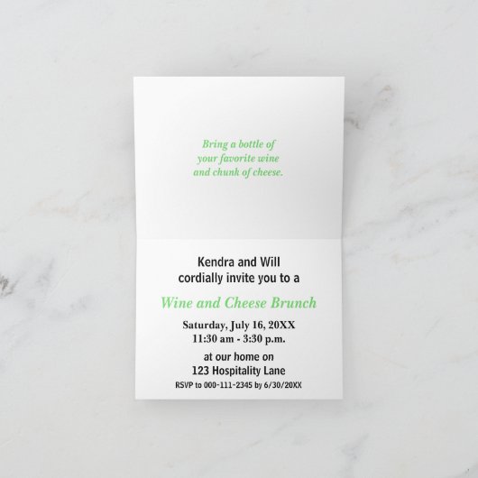 Dreamy Yellow and Green Sweep Template (Binnen)