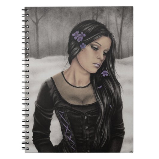 Dreary Winter Notebook Notitieboek (Voorkant)