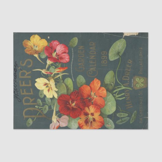 Dreer's Garden Calendar 1899  Zaadcatalogus Tissuepapier (Voorkant)