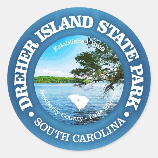 Dreher Island SP Ronde Sticker (Voorkant)