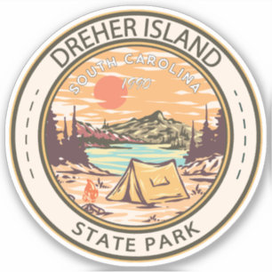 Dreher Island State Park South Carolina Badge Sticker