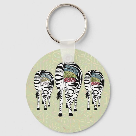 Drei Zebras Sleutelhanger (Voorkant)