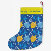 Dreidel Fun Hanukkah Kleine Kerstsok (Achterkant)