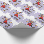 Dreidel Girl Cadeaupapier (Hoek)