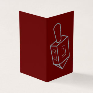 Dreidel Hanukkah Glitter Cards 25 Pack Kaart