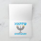Dreidel Rock Chanukah Kaart (Binnen)