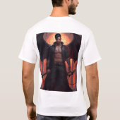 Dreigende Devil Angel Warrior T-shirt ontwerp (Achterkant)