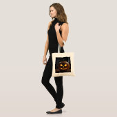 Dreigende Halloween pompoen, Tote Bag (Voorkant (model))
