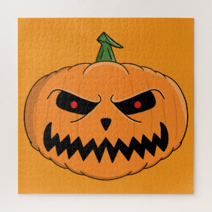 Dreigende Jack O'Lantern Halloween Legpuzzel