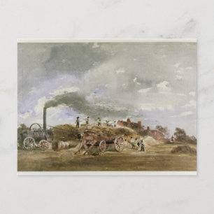 Drempelkorn (potlood & m/c op papier) briefkaart