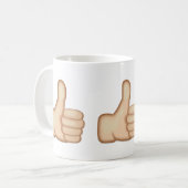 Drempelwaarden voor aanmelding Emoji Koffiemok (Voorkant links)