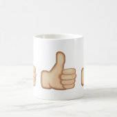Drempelwaarden voor aanmelding Emoji Koffiemok (Center)