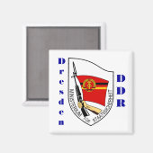 Dresde, Allemagne Stasi Magnet (Recto/Verso)